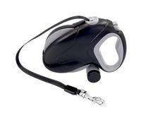 Cuifati Retractable Dog Leash, Heavy Duty 33ft Retractable Leash with 360 Anti Winding and Stainless Steel Spring, for Large Dogs Up to 110lb (Black 10M Reflective Wire)