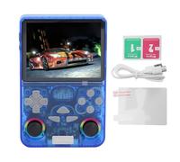 Cuifati Retro Handheld Game Console, 4.0 Inch IPS Screen Retro Gaming Console, Handheld Game with 22000+ Classic Games, Supports WiFi Networked Fighting, Built in 64GB (Blue)