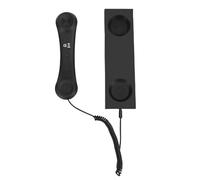 Cuifati Retro Phone Handset, Type C Wired Plug in Handheld Phone with Built in Mic and Noise Reduction, for Sam Tablets Laptops IOS 17 16 (Black)