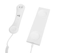 Cuifati Retro Phone Handset, Type C Wired Plug in Handheld Phone with Microphone, for Phones Tablets Laptops (White)