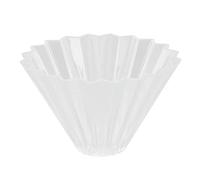 Cuifati Reusable Pour Over Coffee Dripper, Resin Conical Coffee Filter Cup, Hand Brewed Strainer, Elegant Professional Dropper Lovers (Transparent)