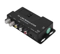 Cuifati RF Converter Modulator AV to RF Adapter UHF TV Modulator for NTSC PAL TV Systems with Channel 70 Channels Long Distance Transmission