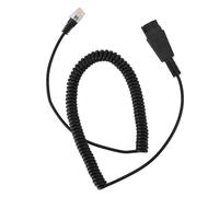 Cuifati RJ9 to QD Adapter Cable, Headset Adapter RJ9 Cable for Plantronics QD Headsets, Replacement QD Release Coil Cord Extension for Avaya IP 1608 1616 9610 9620L 9620C 9630G
