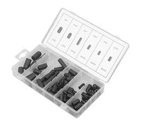 Cuifati Rubber Vacuum Hat Plug Assortment Kit 80Pcs High Temperature Resistant Leakage Proof 5/32in to 3/8in Black Flexible Vacuum Sealing Caps with Storage Box