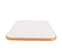 Cuifati RV Wood Table Stop, Delicate Touch Board Top Spacious Aesthetic Color Directors for Trailer Camping Vehicle (White)