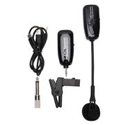 Cuifati Saxophone Wireless Mic System, Professional 2.4G Wireless Pickup for Acoustic Electric Guitars with 360 Degree Omni Directional Microphone, for Live Performances Recording Stage