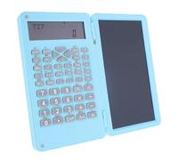 Cuifati Scientific Calculator with LCD Writing Tablet Notepad, 200+ Functions Math Calculator, 2 Line 10+2 Digit Large Display, Foldable Portable for School Office Business (Blue)