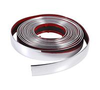 Cuifati Silver Universal Car Interior Exterior Bumper Protector Strip Moulding Trim Decoration Tape, Flexible Edge Guard Scratch Protection, Easy Cut-to-Length with Adhesive Backing for