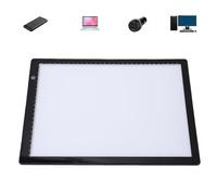 Cuifati Slide Viewer Light Box A4 Ultra Thin LED Light Pad for Film Negatives and Slides Scanning with Infinite Brightness Adjustment Type C Powered 4330LX 20000K