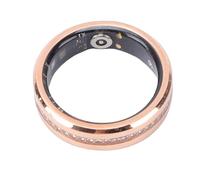 Cuifati Smart Rings for Women Men, Health Tracker with Sleep, Exercise Monitoring, 7 - Day Battery Life, IP68 Water - Proof, No Subscription(Gold, Sliver and Size 7 or 9) (7#)
