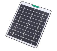 Cuifati Solar Panel 5W, Monocrystalline Silicon Solar with Type C Port, for Security Camera Doorbell Outdoor Indoor Use (Black)