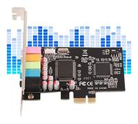 Cuifati Sound Card, 6 Channels Stereo Desktop Signal Conversion Hardware with Driver CD, for PCI Express Slot 7 Vista 32 64 Bit Systems