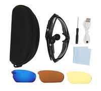 Cuifati Sports Sunglasses Women Man, Bluetooth Smart Glasses for Driving Cycling, HD Polarized Sunglasses with Microphone(Complete Set of Lenses)