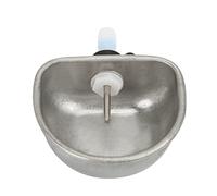 Cuifati Stainless Steel Rabbit Nipple Drinking Water Bowl, 10PCS Anti-Scratch Rabbit Breeding Equipment, Adjustable Water Supply Splint Type Feeder for Small Animal Cages, Durable Chew