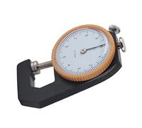Cuifati Thickness Gauge 0~10mm Flat Head Dial Thickness Meter 0.1mm Accuracy Portable Leather Craft Measuring Tool for Jewelry Metal Paper Film