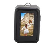 Cuifati Thumb Sized Retro Digital Camera, 1080P FHD 2MP Mini Retro Keychain Camera with 128GB Storage Card, 0.96 Inch Screen & Rechargeable Battery (Black)