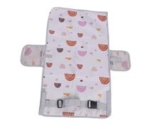 Cuifati Toddler Airplane Bed & Airplane Seat Extender for Kids, Portable Plane Bed Foot Rest for Flights, Water Proof, Lightweight Machine Washable Travel Essentials (Beige with Rainbow Pattern)