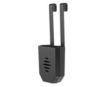 Cuifati Toilet Tank Cleaning Tablet Holder, 3.5x2.8x1.57in Hanging Bleach Tablet Bracket, ABS Toilet Bowl Cleaner Carrier, Prevent Polluting Water Tank, Secure Fit for Standard Height (Black)