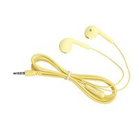 Cuifati U19 Wired Earphone, 3.5mm HiFi Stereo In-Ear Headphone (Yellow) | Lightweight Sport Earbud with 1.2m -Free Cord, in-Ear Design for Music, Gaming, Calls