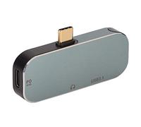 Cuifati USB C Hub 5 in 1, Multifunction Adapter with 3.5mm Headphone Port & 100W PD Charging, 10Gbps Hot Swappable Data Transfer, Plug and Play Aluminum Hub for Various Computer Systems