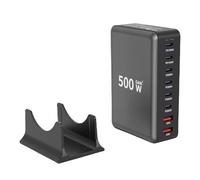 Cuifati USB Charging Station, 8 Port 200W GaN III Pro Desktop with 2x100W PD PPS 4x65W PD PPS 2x20W QC Ports, for Phone Tablet Headphone Smartwatch Game Console (GB Plug)