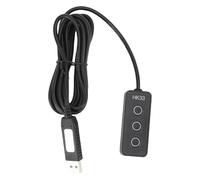 Cuifati USB Macro Programming Key, Feel Flug and Play 3 Key USB Connection Keyboard Support Working Games