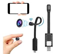 Cuifati USB Plug Mini Camera, 720P HD WiFi Wireless Camera with Motion Detection Remote Viewing, Hidden Cameras Nanny Cam for Android IOS Phone APP