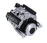 Cuifati V8 Motor Model, Hartdecorative V8 Engine Display Model for the Shelf (Black)