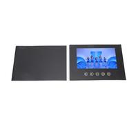 Cuifati Video Greeting Card, 7in HD Digital Brochure with Type C Port, 128MB Memory with Auto Playback, DIY Video Brochure Rechargeable for Birthdays Marketing