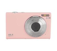 Cuifati Vintage Digital Camera, 48MP 2.7K Retro Point and Shoot Camera with Autofocus, 2.8" IPS Screen, 16X Zoom Anti Shake Compact Photography for Beginners Kids Teens (Pinkish)