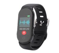 Cuifati Voice Activated Recorder Voice Recorder Wearable AI Note Taker with 0.96 Inch Screen Real Time Transcription 188 Languages Translation with Noise Reduction for Meetings (8G)