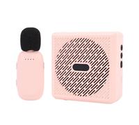 Cuifati Voice Amplifier with 2.4G Bluetooth Wireless Lavalier Microphone, Portable Teacher Mic with Speaker Personal Clip On Microphone System for Classroom Training