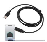 Cuifati Voice Recorder Charger Cable Magnetic Charging Cable for AI Recorder with USB C Data Sync 1m Black