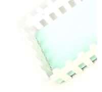 Cuifati Washable Hamster House Slide Platform Easy to Install PVC Hamster Play Fence Platform for Dwarf Golden Bears Sugar Gliders Pet Supplies (Mint Green Background)