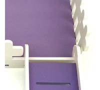 Cuifati Washable Hamster House Slide Platform Easy to Install PVC Hamster Play Fence Platform for Dwarf Golden Bears Sugar Gliders Pet Supplies (Purple Background)