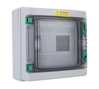 Cuifati Water Proof Distribution Box, Impact Proof 8 Circuits ABS Plastic Universal Safe Insulated Outdoor Water Distribution Box for Industrial Use