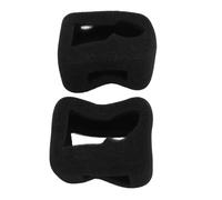 Cuifati Windslayer Cover Muffler for OSMO Action 4/Action 3, 2Pcs Windproof Housing Frame Case, Black Noise Reduction Protector Frame, Video Wind Shield Accessories