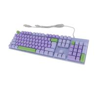 Cuifati Wired Gaming Keyboard with Backlit, Large Print USB Connection Computer Keyboard with Backlit, for Computer Laptop (Purple)