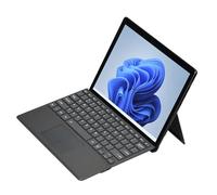 Cuifati Wireless Bluetooth Keyboard for Pro 8 X 9, Ultra Slim PU Leather Portable Tablet Keyboard with Touchpad, Scissor Switch Rechargeable Detachable Magnetic Keyboard (With Colorful