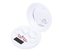 Cuifati Wireless Clip On Earbuds with Makeup Mirror LED Power Display, Bluetooth 6.0 Touch Control for Outdoor Workout