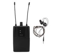 Cuifati Wireless Ear Monitor Receiver, 660-690MHz Bodypack Wireless Receiver, Clip-On with Earphone for Stage Studio Band Monitoring System