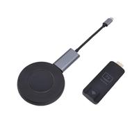 Cuifati Wireless HD Multimedia Interface Transmitter and Receiver, 5G 2.4G Dual Band 50m 4K 1080P 60Hz Extender Kit with Plug Play 4 Transmit to 1 Receive, for PC Laptop Camera TV Box to