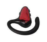 Cuifati Wireless Headset V5.0 Bluetooth Bone Conduction Handsfree Earpiece Noise Cancelling Single Ear Headphone with Built in Mic for Business Driving Sporting 200h Standby (Red)