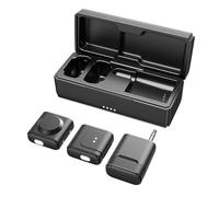 Cuifati Wireless Lapel Microphone, 32kHz 24bit Studio Grade with Dual Noise Suppression, for Content Creators, Interviews, Vlogs, 30m Transmission, 30ms Low Latency, 5.5h Battery Life