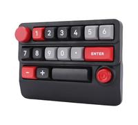 Cuifati Wireless RGB Mechanical Numeric Keypad, Hot Swappable Macro Programmable 15 Key Keyboard with Knob Control and 8 Lighting Modes, for PC Laptop Gaming Wins OS IOS (Black Red)
