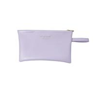 CUIGOI PU Japanese Portable Makeup Brush Bag Soft Leather Mini Carry-on Storage Bag, Lipstick Mobile Phone Coin Purse, Glasses Niche Purple