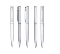 CUIKOSAER Small Pens Mini Pens, 5 Pcs Retractable Ballpoint Pens, Small Writing Pen Short Pens Stainless Steel Point Pen with Copper Fittings Ballpoint Pen Small Personalized Pens Pockets Business