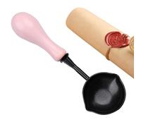 Cuillère Tampon - À Fondre Scellage Double Bec Verseur | Accessoire Fusion Avec Manche Bois, Idéale Pour Sceaux Lettres Enveloppes Artisanat, DIY Bricolage Créatif, Décoration Mariage, Creation DIY E