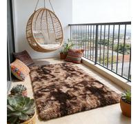 CUIMEI Area Rugs for Living Room 200 x 310 cm, Modern, Classical Design, Rectangular, Foldable, 100% Polyester, Warm, for Kids Room Area Rugs Fluffy Bedroom, Brown