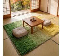 CUIMEI Area Rugs Heavy Dense Pile 100 x 340 cm, Modern, Classical Design, Rectangular, Foldable, 100% Polyester, Warm, for Kids Room Rugs Living Room Small Area, Green